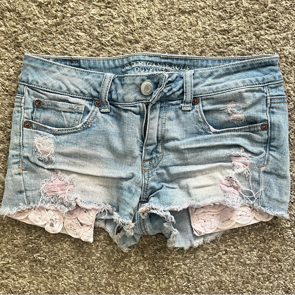 American eagle jean shorts